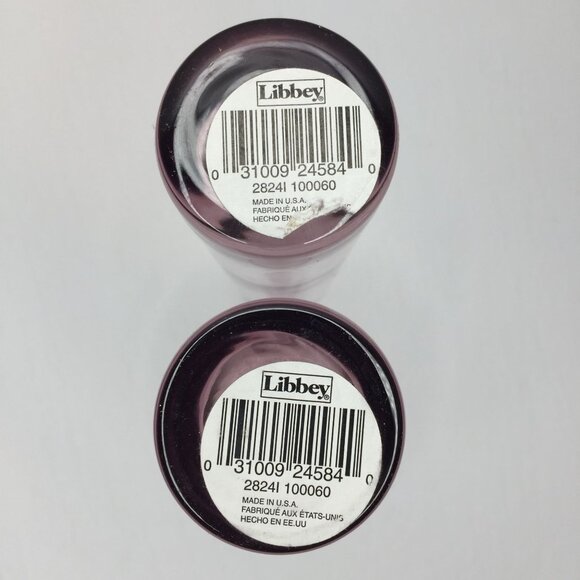 Vintage Set of 3 Libbey Amethyst Glass Bud Vases Home Bathroom Decor 10.5" 7.5" - Picture 12 of 16